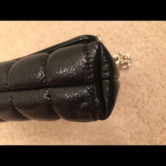 Kate Spade Coast Evangeline Black Leather Bag with Gold Chain Strap - Picture 5 of 8